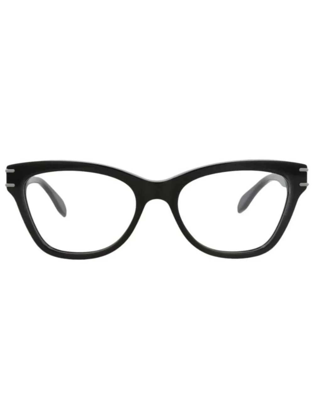 New Alexander McQueen Womens Cat Eye Black Black Transparent Fashion Designer Ey